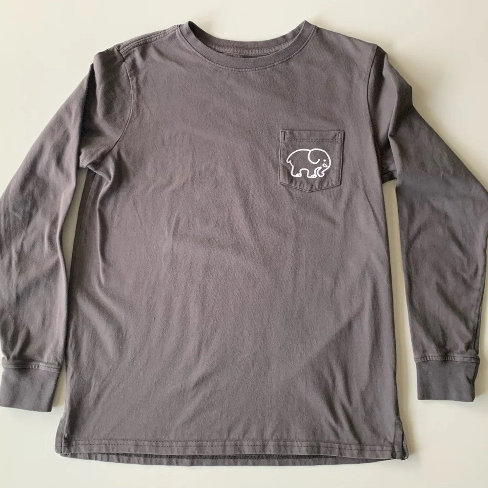 Ivory Ella Gray Inspirational Elephant T-shirt 100% Organic Cotton Size XS